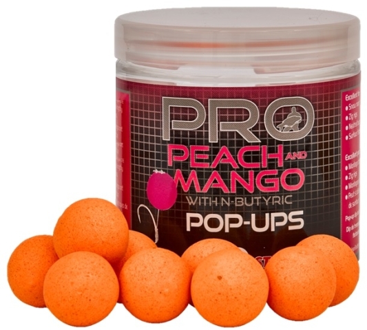  Plovoucí boilies Starbaits Probiotic Peach - Mango 50g Plovoucí boilies Starbaits Probiotic Peach - Mango 80g 14mm